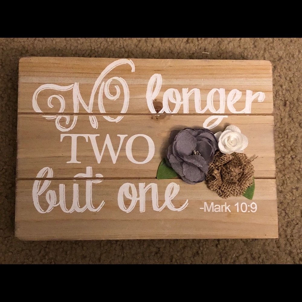 Brand new wooden sign!